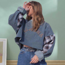 Laden Sie das Bild in den Galerie-Viewer, Lockeres Damen-Sweatshirt mit Rundhalsausschnitt