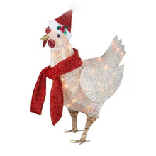 Laden Sie das Bild in den Galerie-Viewer, Weihnachten leuchtende Schal-Huhn-Dekoration