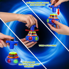 Laden Sie das Bild in den Galerie-Viewer, Glitzer UFO Musik Glänzendes KreiselSpielzeug