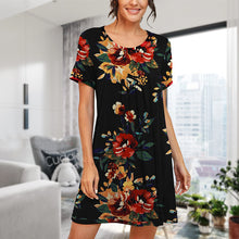Laden Sie das Bild in den Galerie-Viewer, Langes modisches Kleid mit Digitaldruck