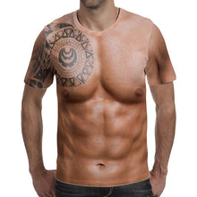 Laden Sie das Bild in den Galerie-Viewer, Muskel Tattoo Druck T-Shirt