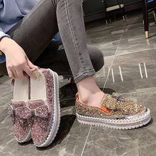 Laden Sie das Bild in den Galerie-Viewer, Vorverkauf &gt;&gt;&gt; Lässige Plateauschuhe mit Strass
