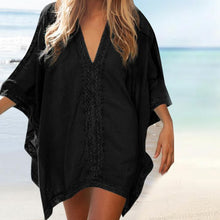Laden Sie das Bild in den Galerie-Viewer, Elegante Einfarbige Spitzen-Strandbluse