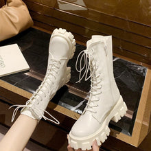 Laden Sie das Bild in den Galerie-Viewer, Einfarbige Herbst- und Winterstiefel mit Dicker Sohle