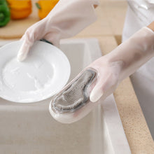 Laden Sie das Bild in den Galerie-Viewer, Multifunktionale Spülhandschuhe mit Zauberbürste aus Gummi