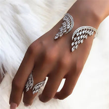 Laden Sie das Bild in den Galerie-Viewer, Engelsflügel Armband und Ring