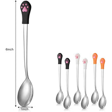 Laden Sie das Bild in den Galerie-Viewer, Haustier Edelstahl-Speiselöffel mit süßer Katze