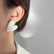Laden Sie das Bild in den Galerie-Viewer, Damen Öltropfen Einfache Liebesohrringe