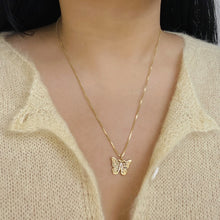 Laden Sie das Bild in den Galerie-Viewer, Goldene Halskette In Schmetterlingsform