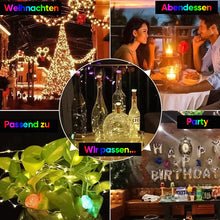 Laden Sie das Bild in den Galerie-Viewer, LED-Weinflaschenlichter Kork Nachtlicht DIY Decor Lift - Stück