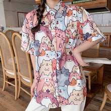 Laden Sie das Bild in den Galerie-Viewer, Glückliches Katzen-Shirt