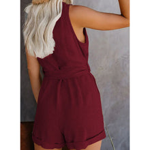 Laden Sie das Bild in den Galerie-Viewer, Damen Sommer Overall mit V-Ausschnitt