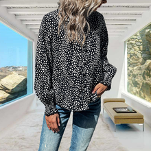 Laden Sie das Bild in den Galerie-Viewer, Lässige Bluse mit Leopardenmuster