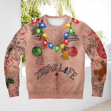 Laden Sie das Bild in den Galerie-Viewer, Sweatshirt mit Weihnachtsdruck