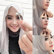 Laden Sie das Bild in den Galerie-Viewer, Damen U-förmiger Perlen Schal Clip