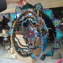 Laden Sie das Bild in den Galerie-Viewer, 3D Mandala Kinetischer Windspinner