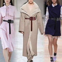 Laden Sie das Bild in den Galerie-Viewer, Damen Modischer Breiter Taillengürtel aus Leder