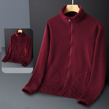 Laden Sie das Bild in den Galerie-Viewer, Wende-Sweatshirt mit Stehkragen aus Fleece