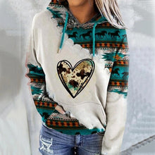 Laden Sie das Bild in den Galerie-Viewer, Damen Sweatshirt mit ethnischem Aufdruck