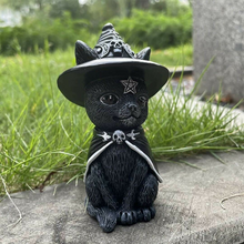 Laden Sie das Bild in den Galerie-Viewer, Halloween Katzendekorationen aus Harz