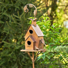 Laden Sie das Bild in den Galerie-Viewer, Kreative Garten-Vogelhaus-Dekoration Aus Metall