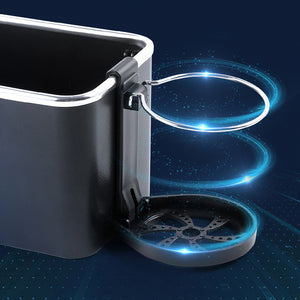 Multifunktionale Taschentuchbox fürs Auto mit Flaschenhalter