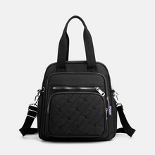 Laden Sie das Bild in den Galerie-Viewer, Multifunktionaler, leichter, eleganter Handtaschen-Umhängetaschen-Rucksack mit Prägung