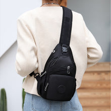 Laden Sie das Bild in den Galerie-Viewer, Damen-Schultertasche aus Segeltuch mit mehreren Taschen