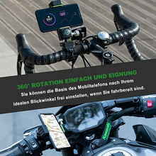 Laden Sie das Bild in den Galerie-Viewer, Diebstahlsicherung und Absturzsicherung Fahrrad Handyhalter mit Lampe