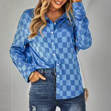 Laden Sie das Bild in den Galerie-Viewer, Lässiges Kariertes Jacquard-Hemd