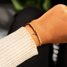 Laden Sie das Bild in den Galerie-Viewer, Buntes Vintages Kreuzarmband