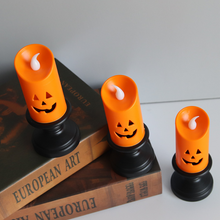 Laden Sie das Bild in den Galerie-Viewer, Halloween LED Kürbiskerzenlicht