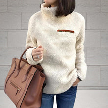 Laden Sie das Bild in den Galerie-Viewer, Thermopullover mit Rollkragen und Reißverschluss