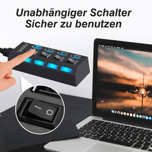 Laden Sie das Bild in den Galerie-Viewer, Hochgeschwindigkeits-USB-Hub mit mehreren Anschlüssen