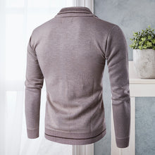 Laden Sie das Bild in den Galerie-Viewer, Lässiger Pullover mit Revers und Reißverschluss