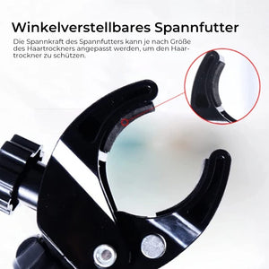 Saugnapfhalterung für Haartrockner