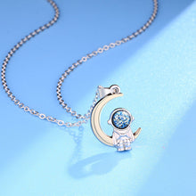 Laden Sie das Bild in den Galerie-Viewer, Romantische Astronauten Paar Halskette