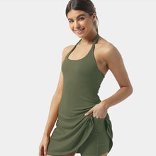 Laden Sie das Bild in den Galerie-Viewer, Ärmelloses Sport Tenniskleid Für Damen