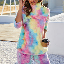 Laden Sie das Bild in den Galerie-Viewer, Plüschjacke mit Regenbogenverlauf