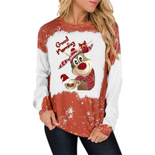 Laden Sie das Bild in den Galerie-Viewer, Weihnachten Rundhalsausschnitt Print Sweatshirt