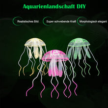 Laden Sie das Bild in den Galerie-Viewer, Aquarienlandschaftssimulation transparente fluoreszierende Quallendekoration