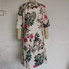 Laden Sie das Bild in den Galerie-Viewer, Klassisches Mode-Blumenkleid