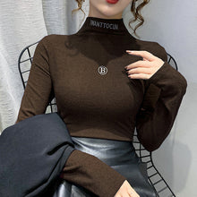 Laden Sie das Bild in den Galerie-Viewer, Warmer Langärmeliger Halbrollkragenpullover  für Damen