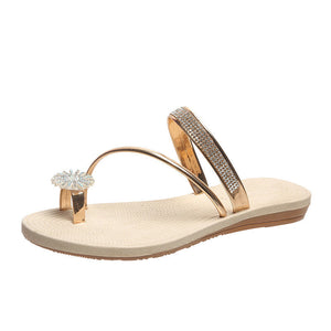 Sommer glänzende Strass Sandalen