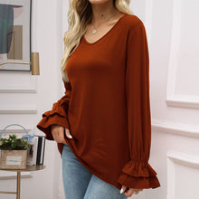 Laden Sie das Bild in den Galerie-Viewer, T-Shirt mit ausgestellten Ärmeln