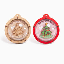 Laden Sie das Bild in den Galerie-Viewer, DIY Weihnachtsbaumschmuck aus Holz