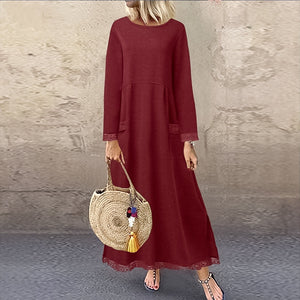 Spitzen-Fleece-Kleid