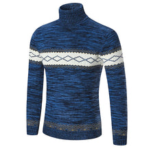 Laden Sie das Bild in den Galerie-Viewer, Modischer Einfacher Strickpullover mit Rautenmuster für Herren