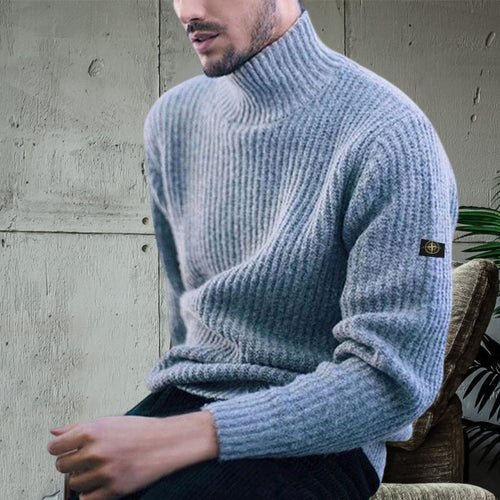 Rollkragen-Strickpullover für Herren