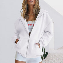 Laden Sie das Bild in den Galerie-Viewer, Übergroßes Damen-Sweatshirt mit Kapuze